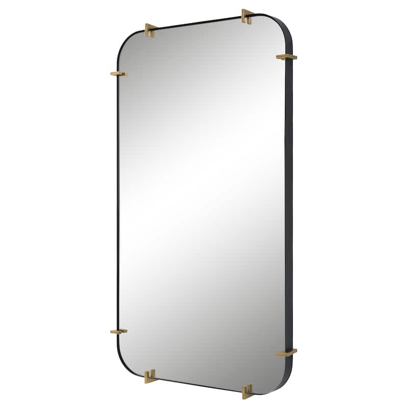Uttermost Pali Industrial Iron Mirror - 27"W X 48"H X 3"D