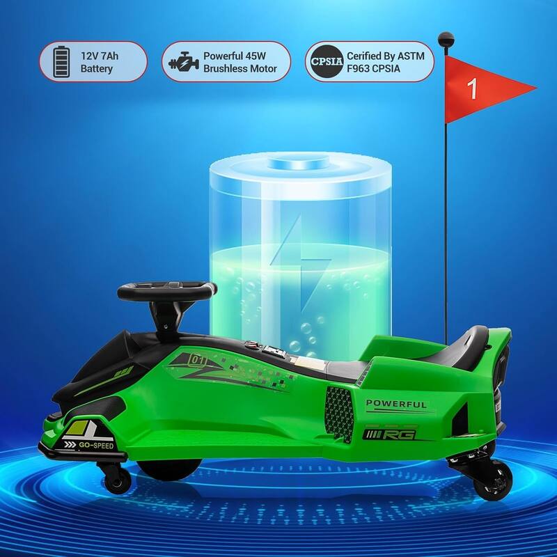 12V Electric Ride On Go Kart Kids Drifting Car for Kids Best Gifts