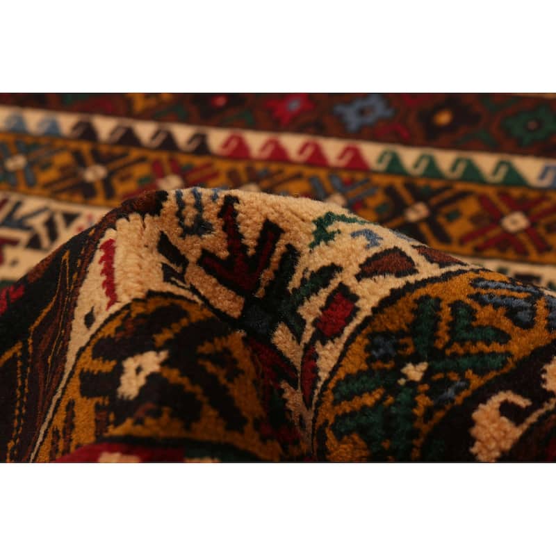 Teimani Ivory, Red Rug 3'7" x 6'4" - 3'7 x 6'4