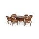 preview thumbnail 34 of 45, Portside Southwest Amber Outdoor Wicker Dining Set (7-Piece)