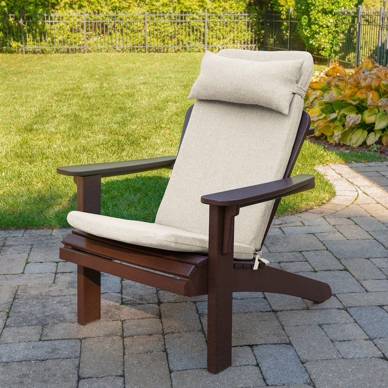 Klear Vu 3-Piece Wellfleet Bay Adirondack Outdoor Chair Cushion Set