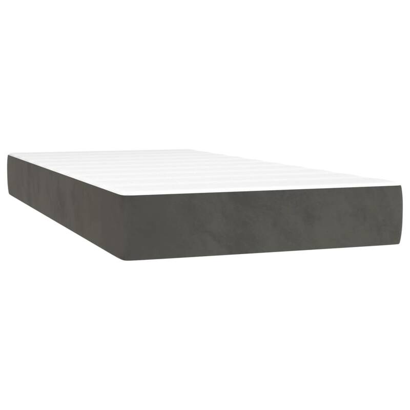 vidaXL Bed Frame Box Spring Platform Bed with Mattress for Bedroom Velvet
