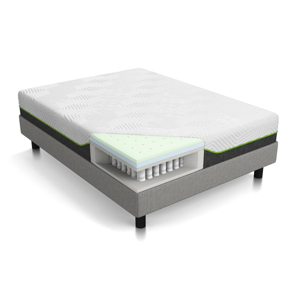10" Latex Memory Foam Hybrid Mattress