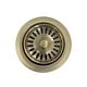 preview thumbnail 1 of 5, SinkSense Satin Gold 3.5" Disposal Flange Drain with Stopper