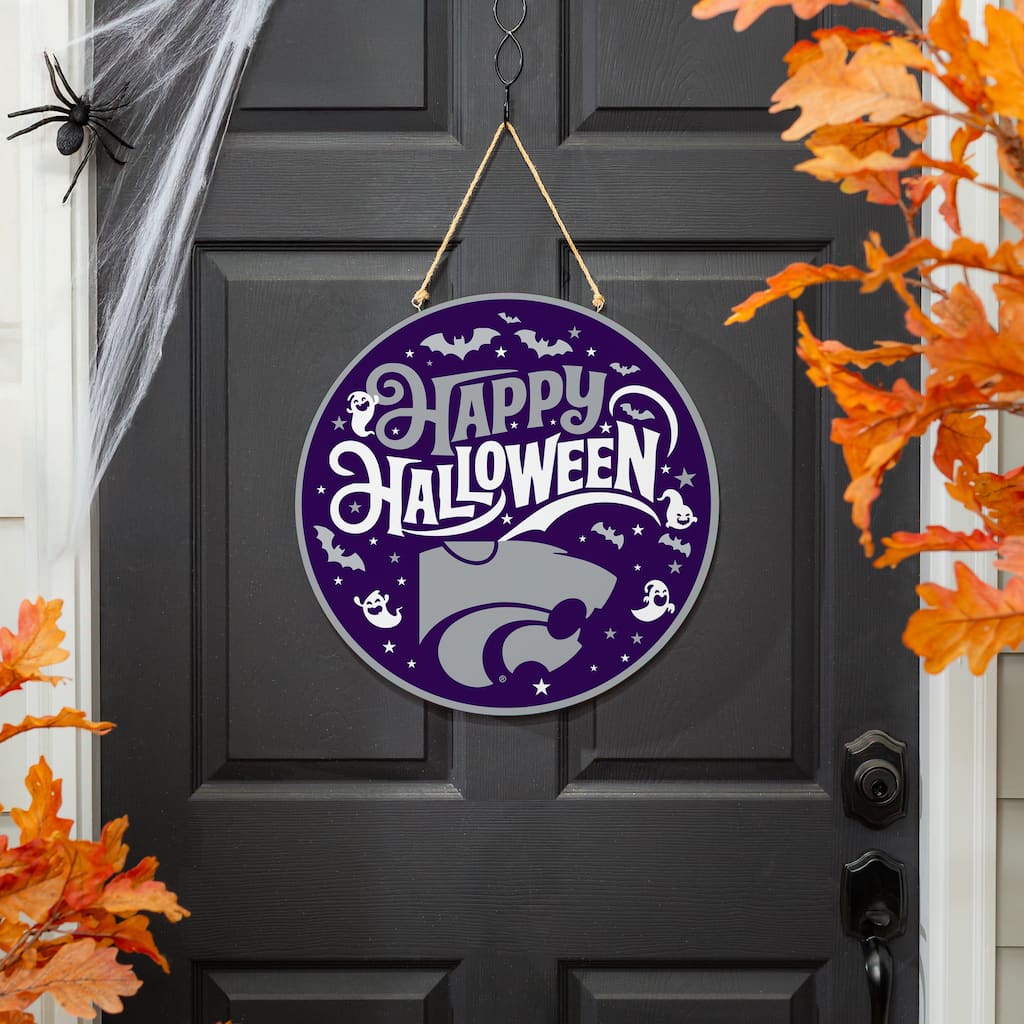 Kansas State University 18" x 18" Halloween Door Décor Wall Sign