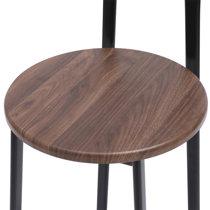 Bar Stool,Counter Height Barstools w/Back Armless Dining Chairs,3 PCS