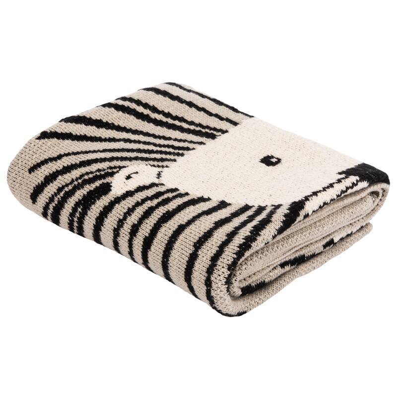 SAFAVIEH Lemmitty Lion Baby Throw Blanket - 32" x 40" - 32" x 40"