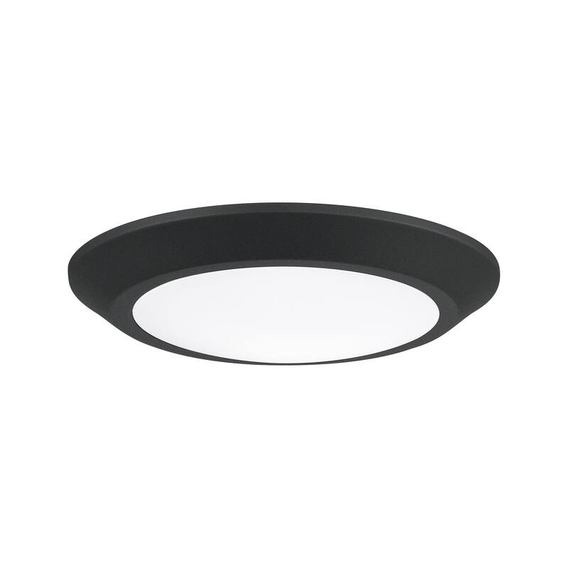 Quoizel Verge Earth Black 7.5-inch LED light Flush Mount