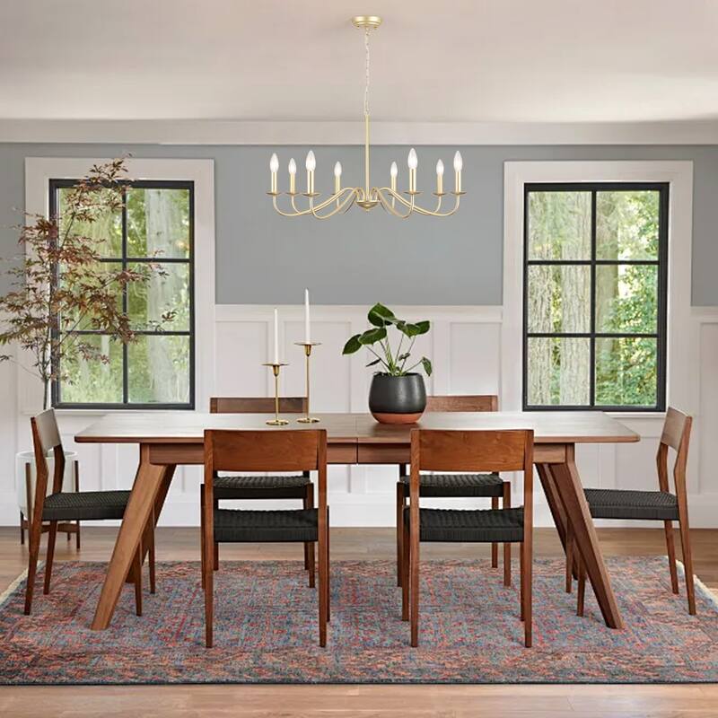 8-Light Farmhouse Candle Chandelier for Bedroom, Kitchen, Living Room and Foyer