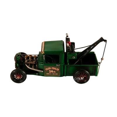 Handmade Vintage Tow Truck Model