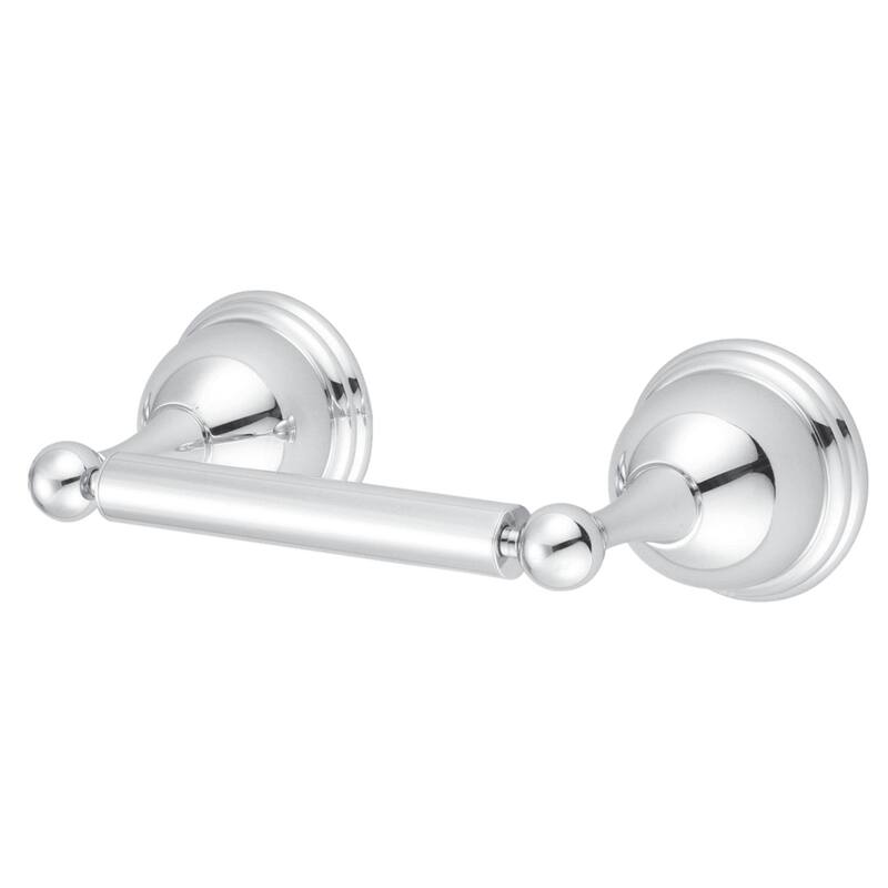 Restoration Toilet Paper Holder in Oil Rubbed Bronze - Polished Chrome