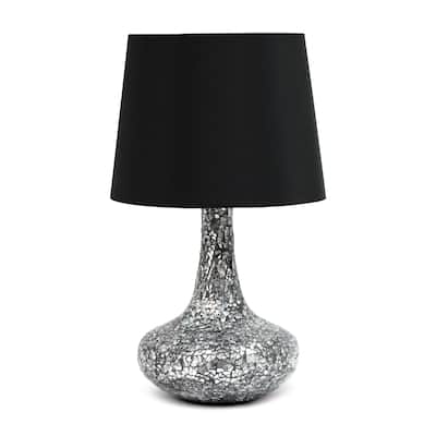 Creekwood Home 14.17" Patchwork Crystal Glass Table Lamp - 14.17