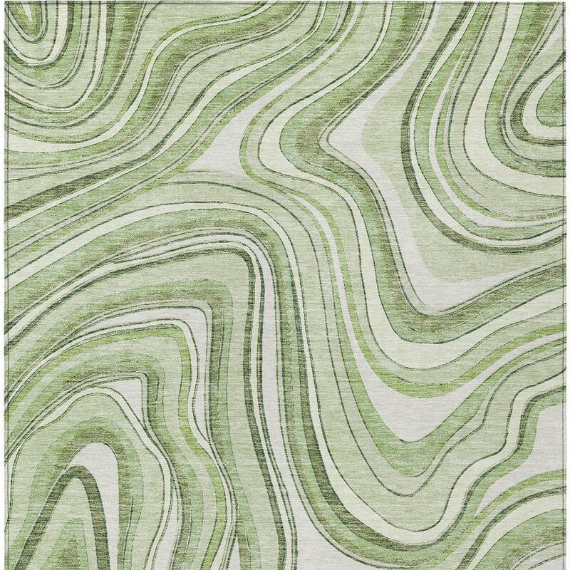 HomeRoots Abstract Transitional Rectangle Outdoor Rug
