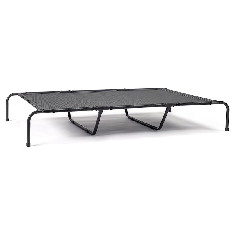 Large Elevated Dog Bed with Powder Coated Steel Frame Suitable for Large Dogs - 60"D x 37"W x 9"H