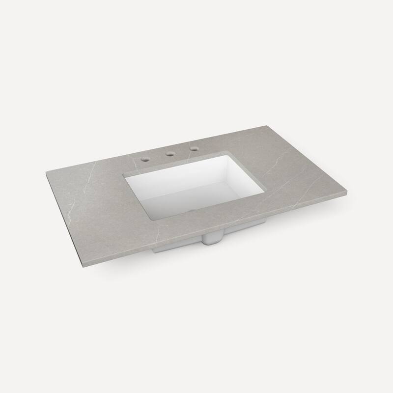 Robern TA36UCO-8CS2 Craft Series 36" Quartz Vanity Top