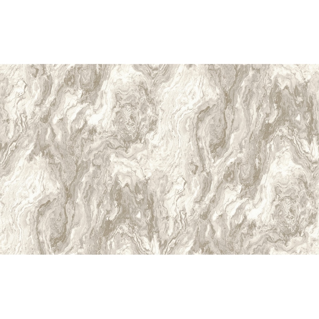 Advantage Star Taupe Marble Wallpaper