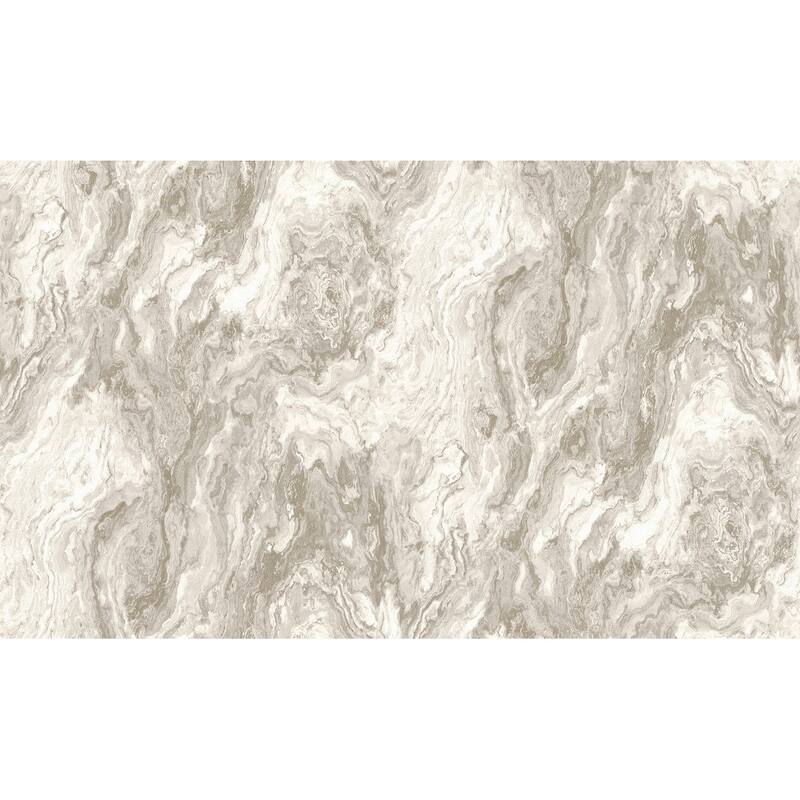 Advantage Star Taupe Marble Wallpaper