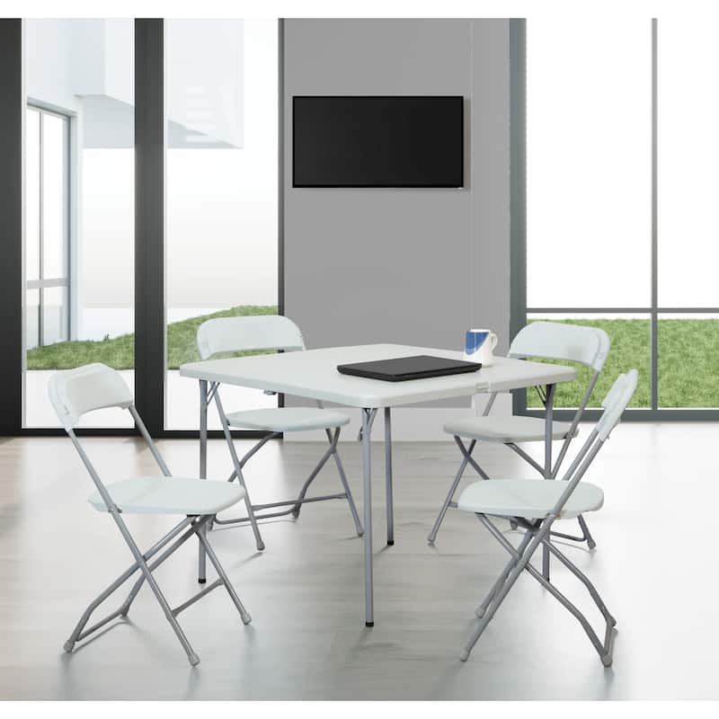 Office Star 5-piece Folding Table and Chair Set