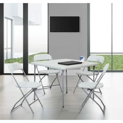 Office Star 5-piece Folding Table and Chair Set