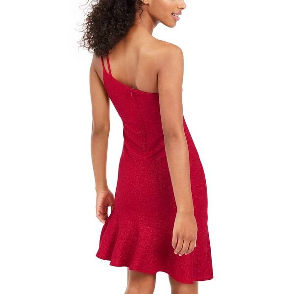 Bebe Women's One-Shoulder Glitter Scuba Dress Red Size Xxs - Bed Bath & Beyond - 40568729 Bebe Women's One-Shoulder Glitter Scuba Dress Red Size Xxs - Bed Bath & Beyond - 40568729