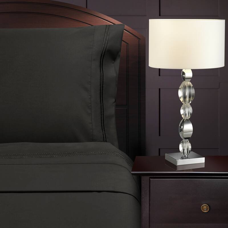 Superior Wrinkle Resistant Embroidered Microfiber Bed Sheet Set
