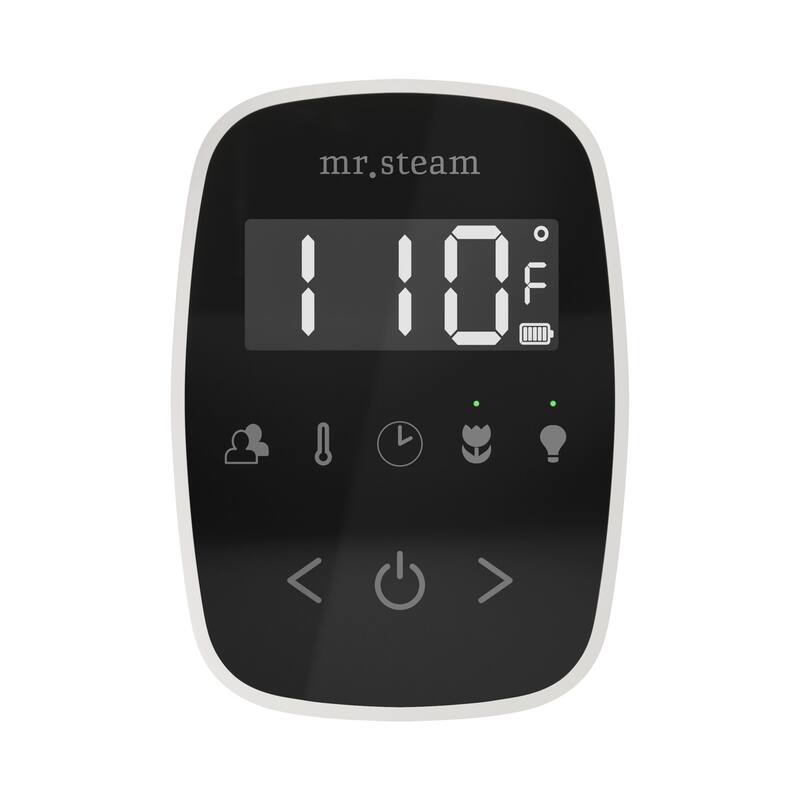 Mr Steam TF Tempoflex Steam Shower Control and Steamhead - Black / White