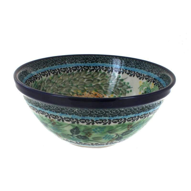 Blue Rose Polish Pottery 57 Ceramika Artystyczna Small Serving Bowl - Teresa