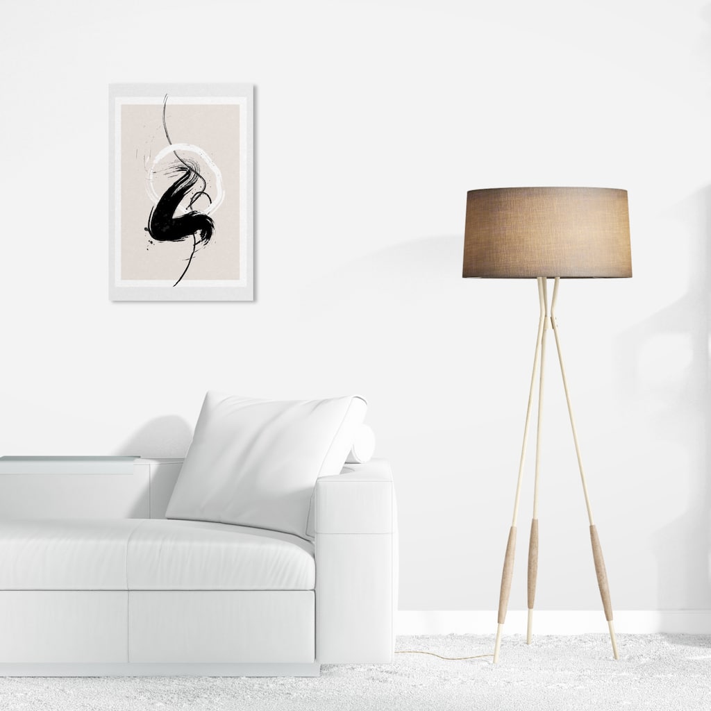 Wynwood Studio Canvas Abstract Passion in black White and Modern & Contemporary Wall Art Canvas Print