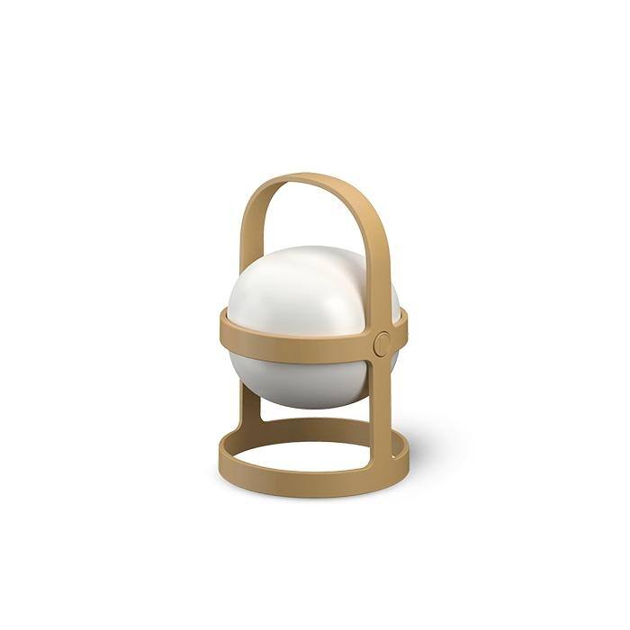 Soft Spot Solar Circular Lantern, Wheat - H: 7.3" - Wheat