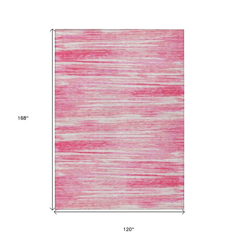 HomeRoots Striped Transitional Rectangle Outdoor Rug