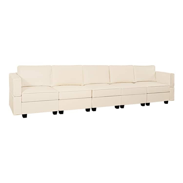 DIY Modular Sleeper Sectional Sofa Collection Convertible Sofa Couches with Storage Seats - Suitable for Living Room