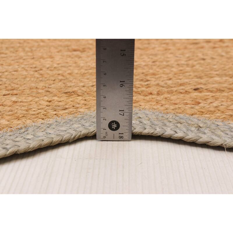 ECARPETGALLERY Flat-Weave Palas Denizli Tan Jute Kilim - 8'0 x 8'0