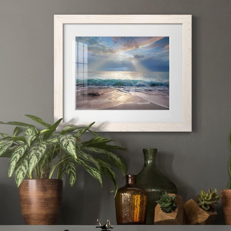 Aqua Blue Morning-Premium Framed Print - Ready to Hang