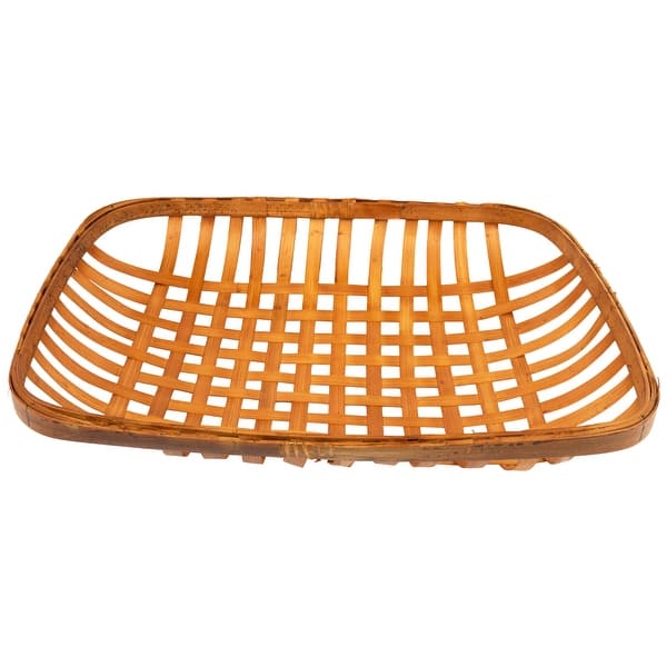 long tobacco basket How to Make a DIY Each imported rectangular basket measures 22.5 inches deep tobacco basket large - Grey