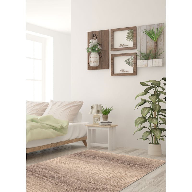 ECARPETGALLERY Hand-knotted Silk Shadow Grey Wool Rug - 5' 11" x 8' 11"