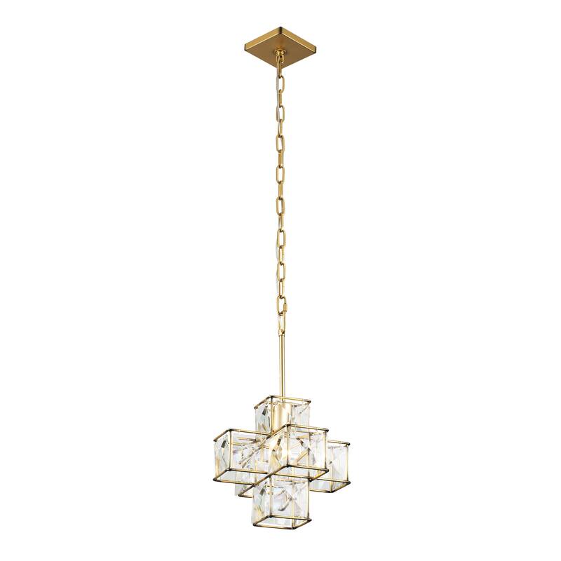 Varaluz Cubic 1-Light Pendant - Calypso Gold