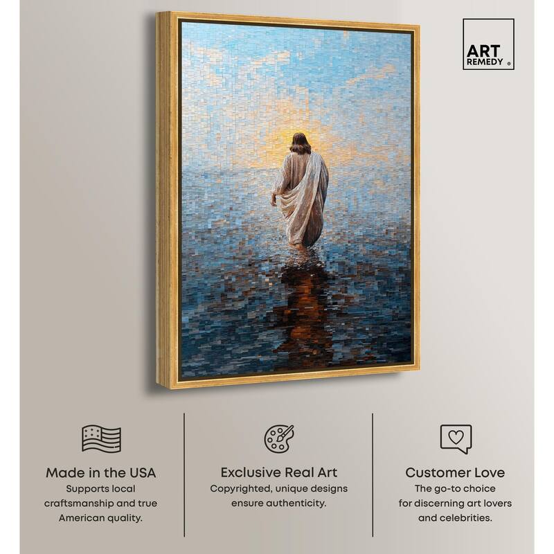 Water Walker Mosaic I Canvas by Art Remedy