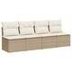 preview thumbnail 70 of 152, vidaXL Patio Sofa with Cushions Outdoor Seating Sectional Sofa Poly Rattan