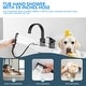 preview thumbnail 17 of 21, Single Handle Deck Roman Tub Faucets/Filler with Handheld Shower
