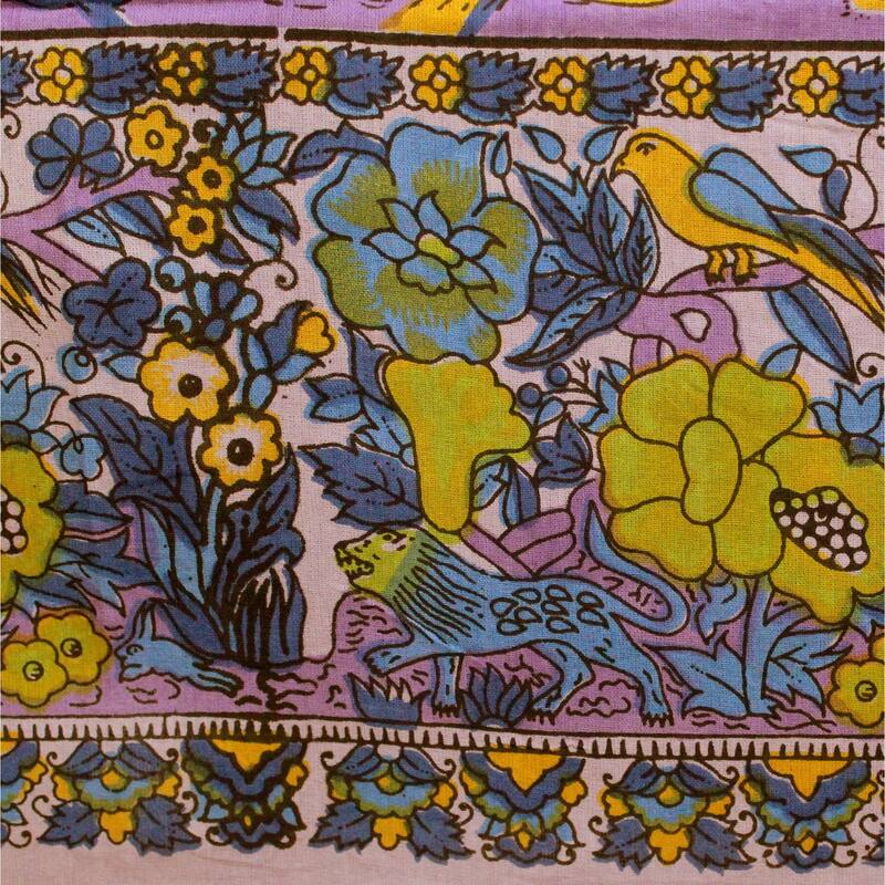 Vibrant Cotton Floral Tree Of Life Tablecloth Collection