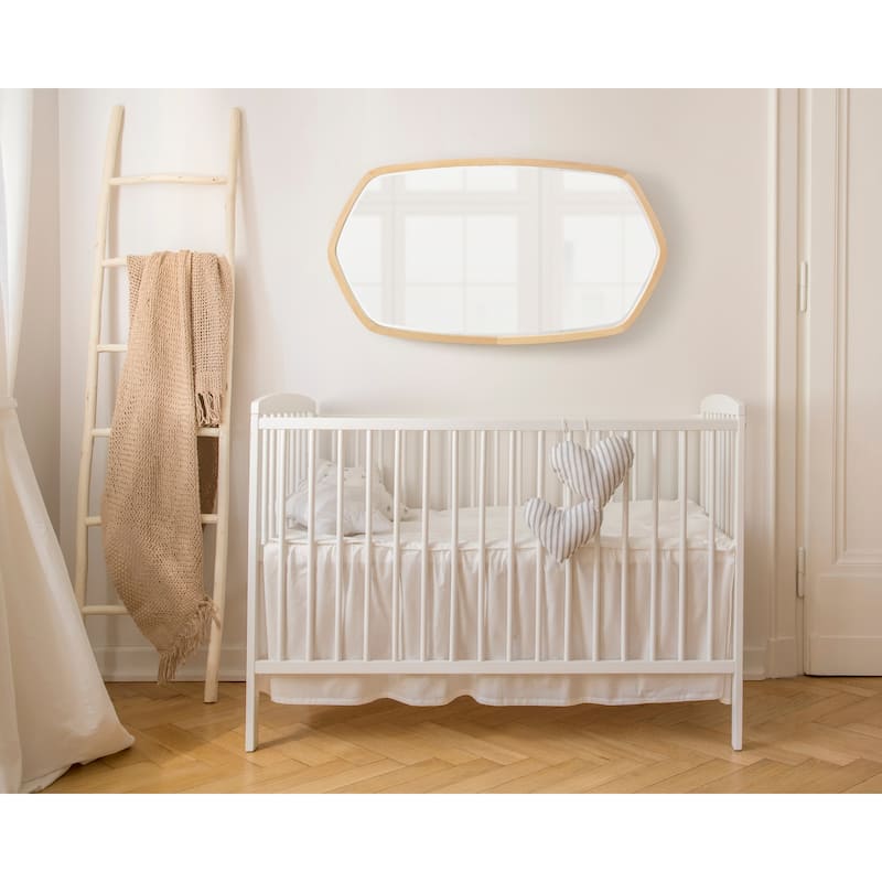 Kate and Laurel McLean Oval Wood Framed Mirror