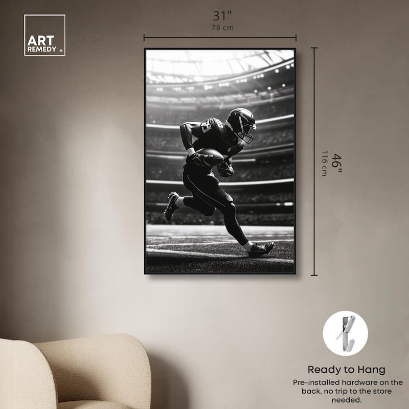 Football Stadium Canvas by Art Remedy