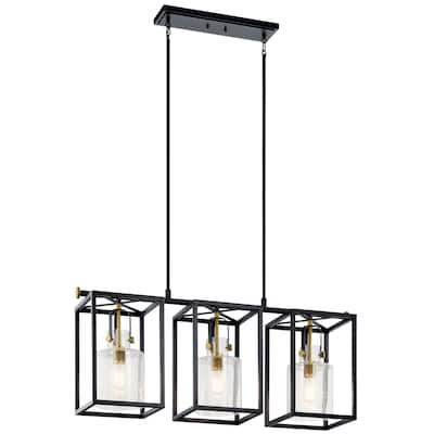 Kichler Lighting Kitner 3-Light Chandelier Natural Brass