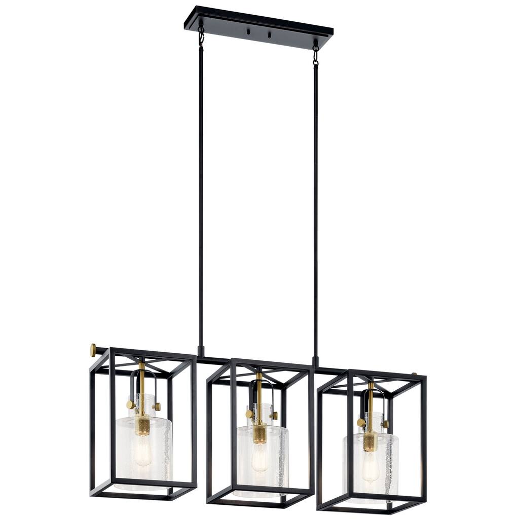 Kichler Lighting Kitner 3-Light Chandelier Natural Brass