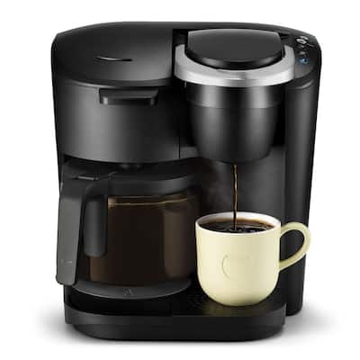 Black Single-Serve K-Cup Pod Coffee Maker, Black