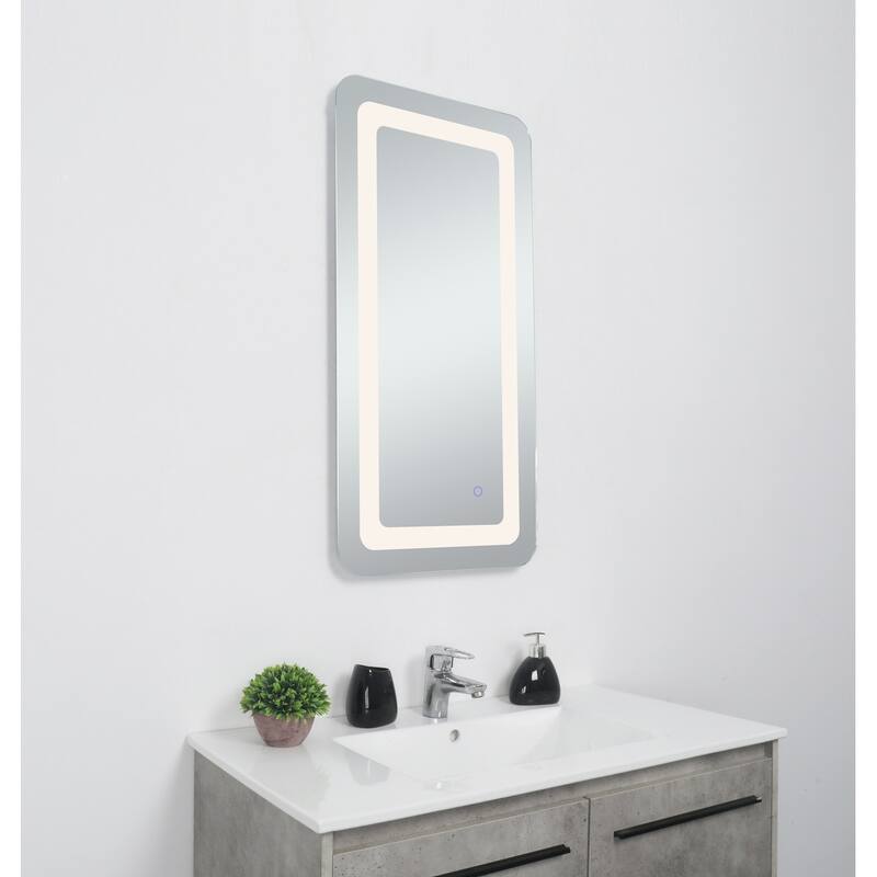 Indigo Home 18in x 36in soft edge LED mirror