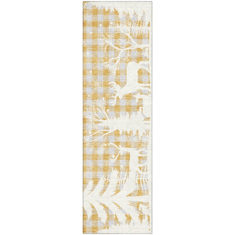 Premium Washable Super Soft Winter Reindeer Tree Mayfield Rug