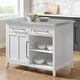 preview thumbnail 1 of 15, Crosley Silvia Stainless Steel Top Kitchen Island - 28"d x 46"w x 36.5"h