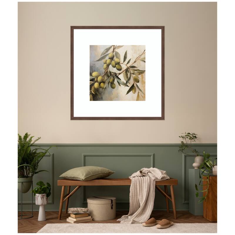 Kate and Laurel Olive Tree by The Creative Bunch Studio Framed Wall Art Print