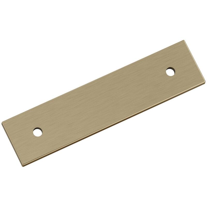 Amerock BP37761 Ladera 4-1/8" Backplate for 3" Center to Center - Golden Champagne